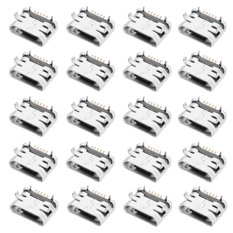 bnafes 20PCS USB Type B Standard Micro Port Female Solder Plug 5 Pin SMD SMT Jack Socket Connector - Image 1
